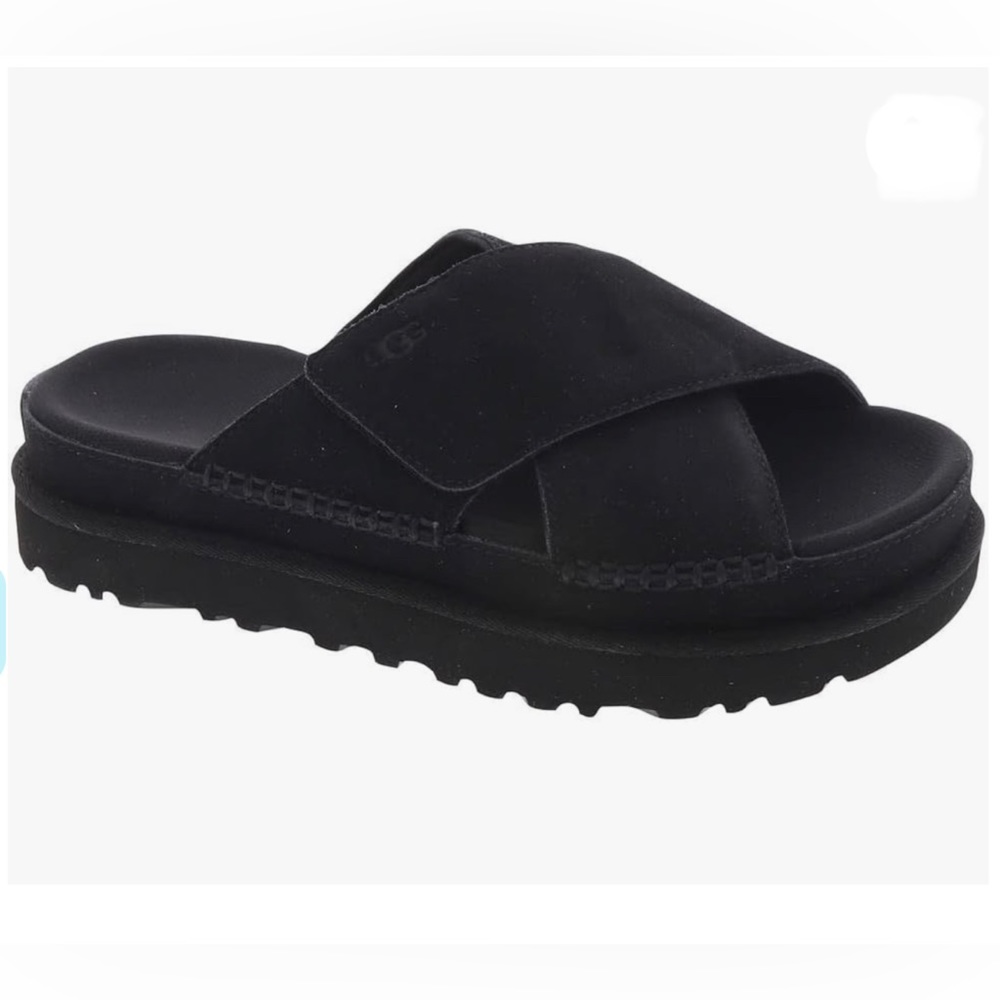 NWT- UGG ‘Goldenstar’ Suede Slide Sandal - Picture 2 of 12